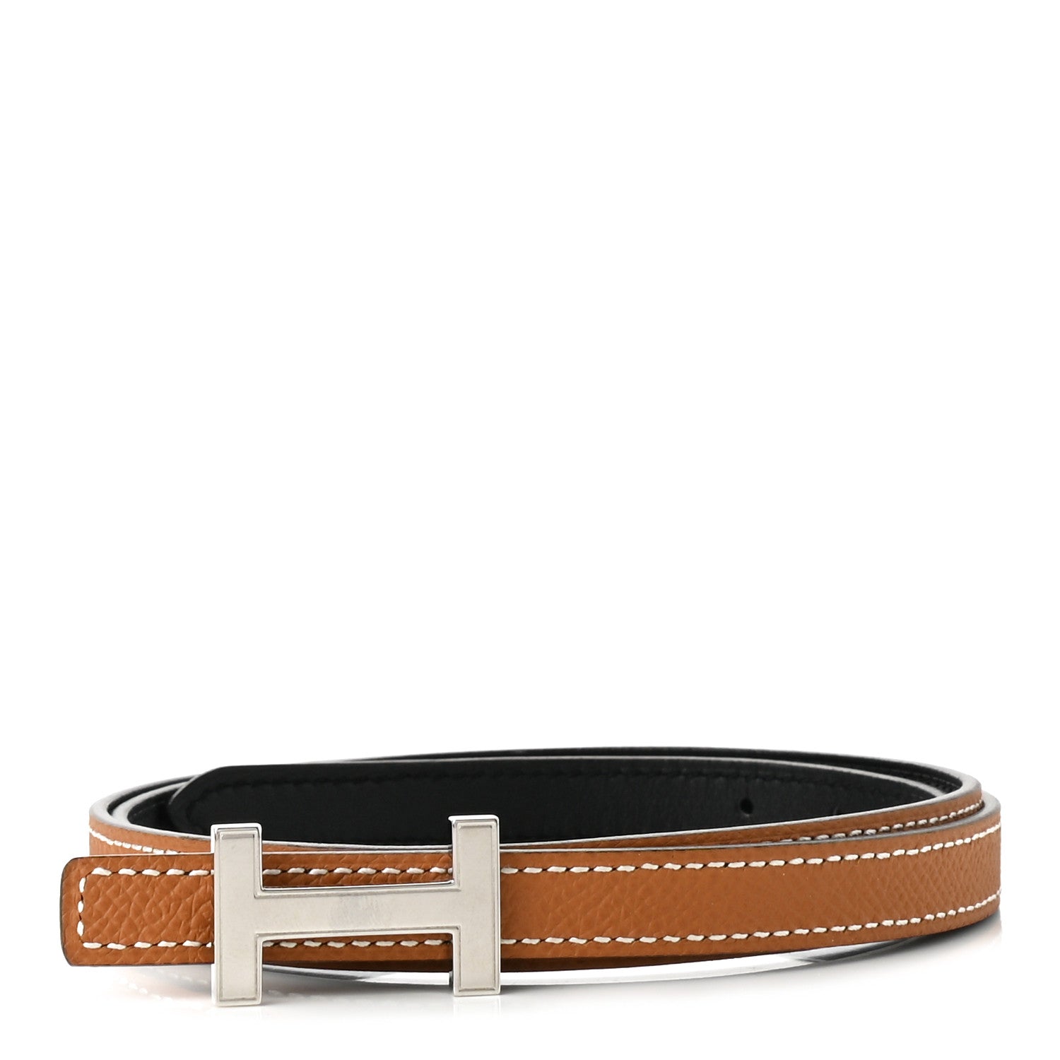 Hermes Swift Epsom 13mm Focus Belt 85 Black Gold 2 of 6