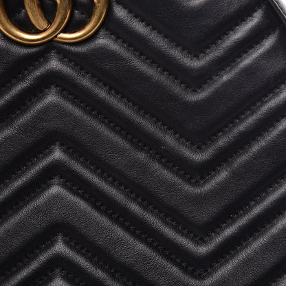 Gucci Calfskin Matelasse GG Marmont Backpack Black 8 of 12