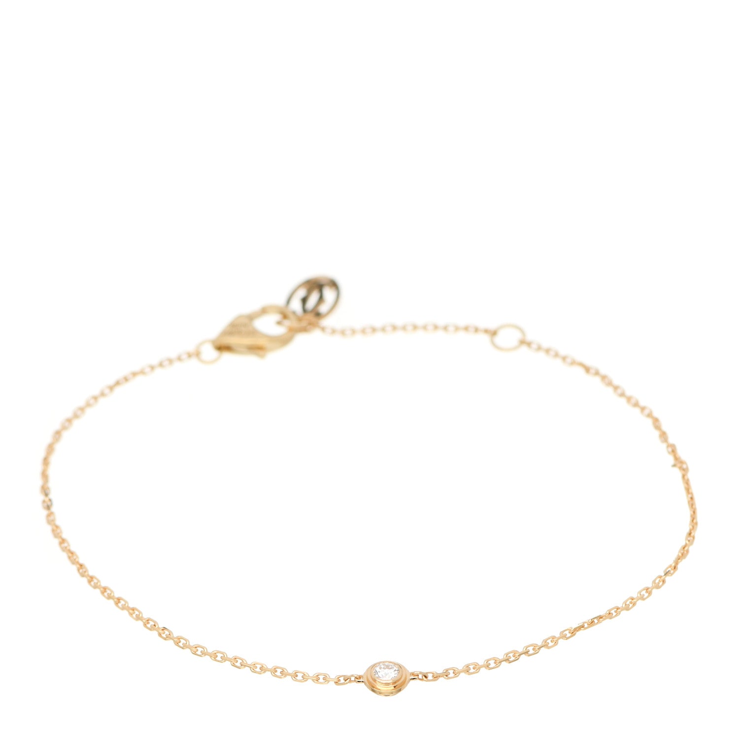 Cartier 18K Yellow Gold Diamond XS D'Amour Bracelet 1 of 5