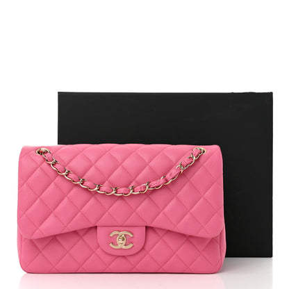 Chanel Caviar Quilted Jumbo Double Flap Pink 12 of 12