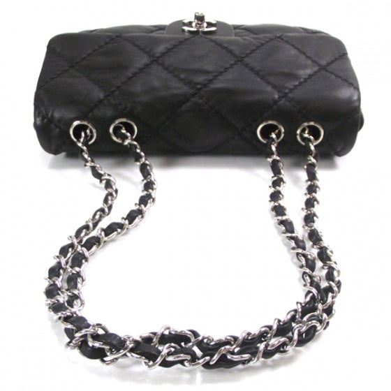 Chanel Lambskin Stitched Medium Flap Black 5 of 11