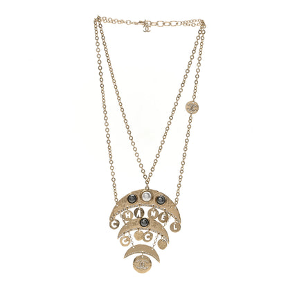 Chanel Crystal CC Pearl Drop Pendant Necklace 3 of 6
