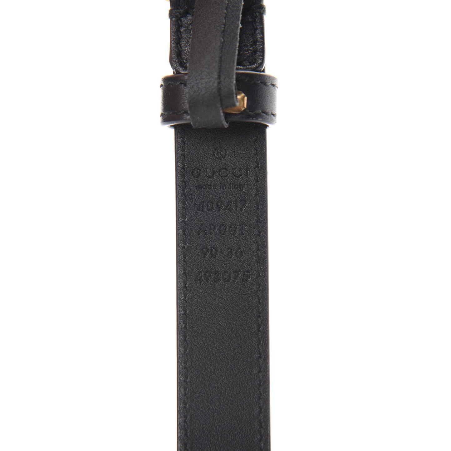Calfskin Double G 20mm Belt 90 36 Black