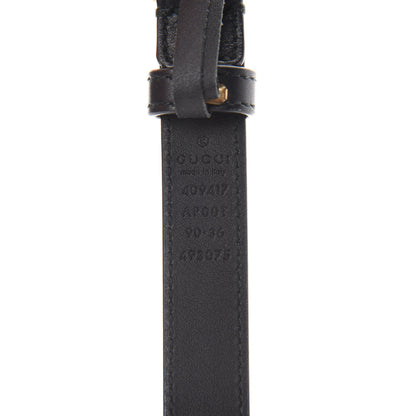 Gucci Calfskin Double G 20mm Belt 90 36 Black 3 of 4