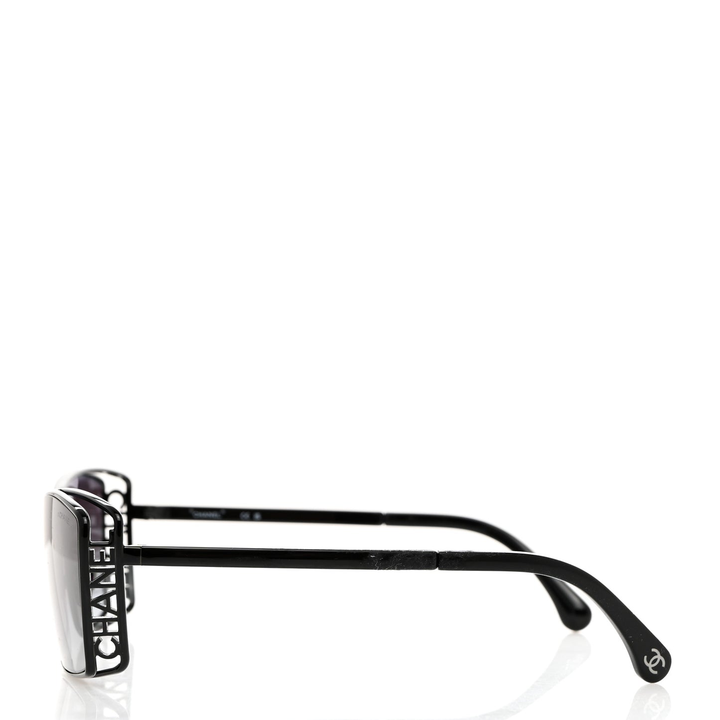 Metal Logo Sunglasses 71542 Black