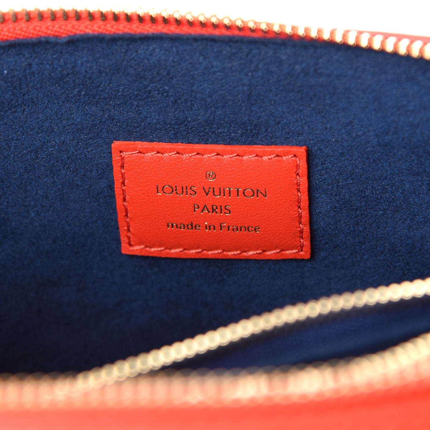 Lambskin Embossed Monogram Coussin PM Red