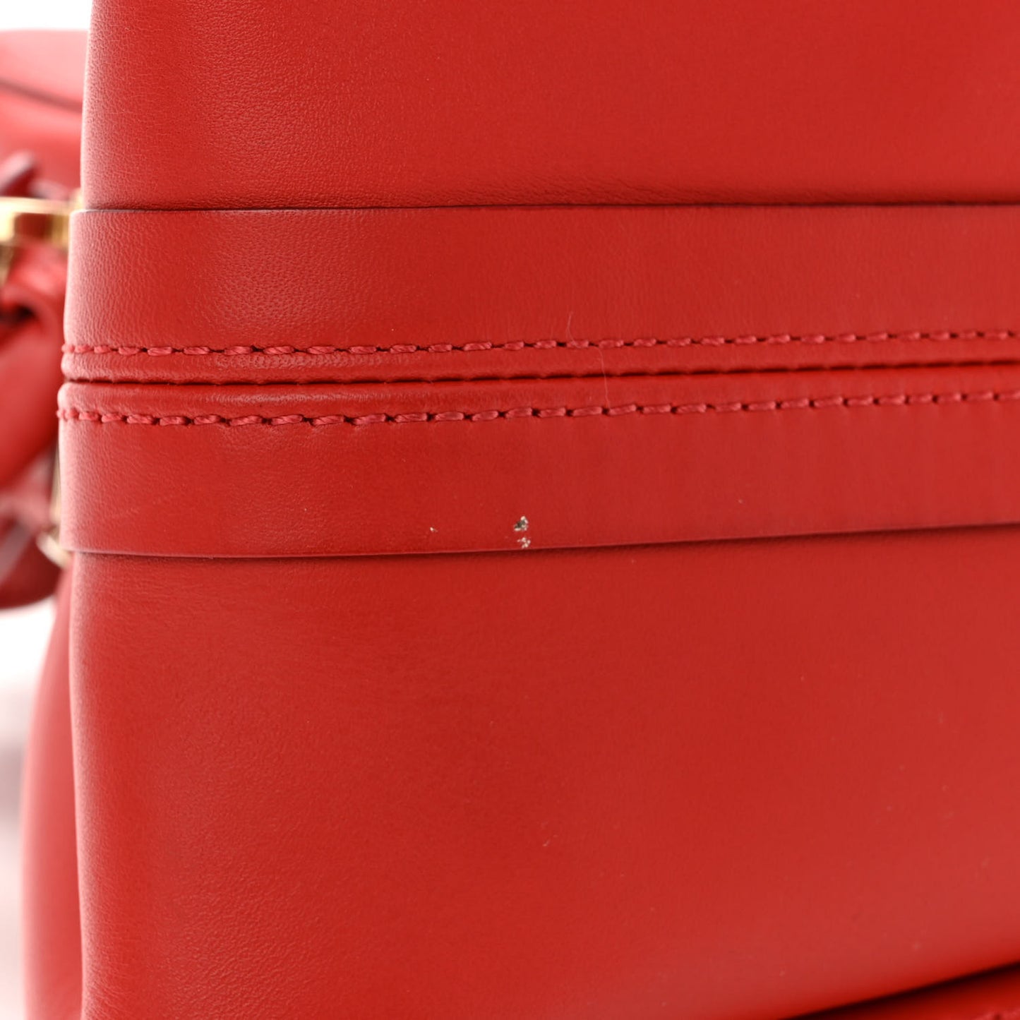 Calfskin Medium Paraty Metal Bar Trim Red