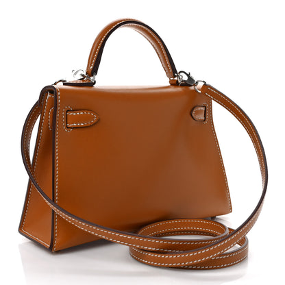 Hermes Veau Butler Mini Kelly Sellier 20 Natural Sable 3 of 9