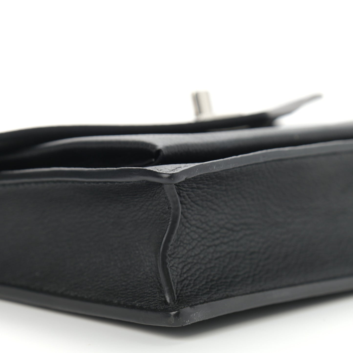 Soft Calfskin My Lockme Chain Pochette Black