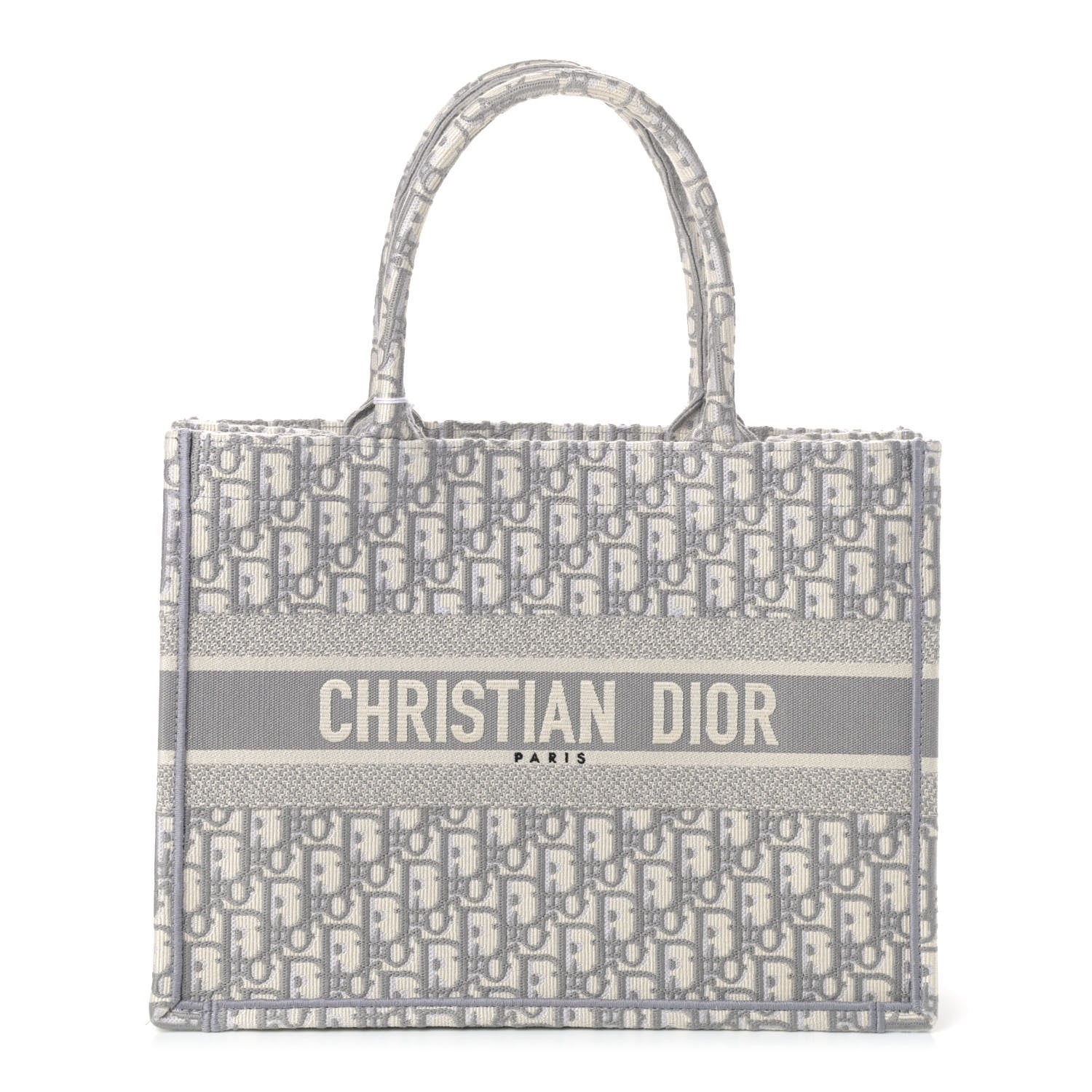 Christian Dior Oblique Medium Book Tote Grey 1 of 4