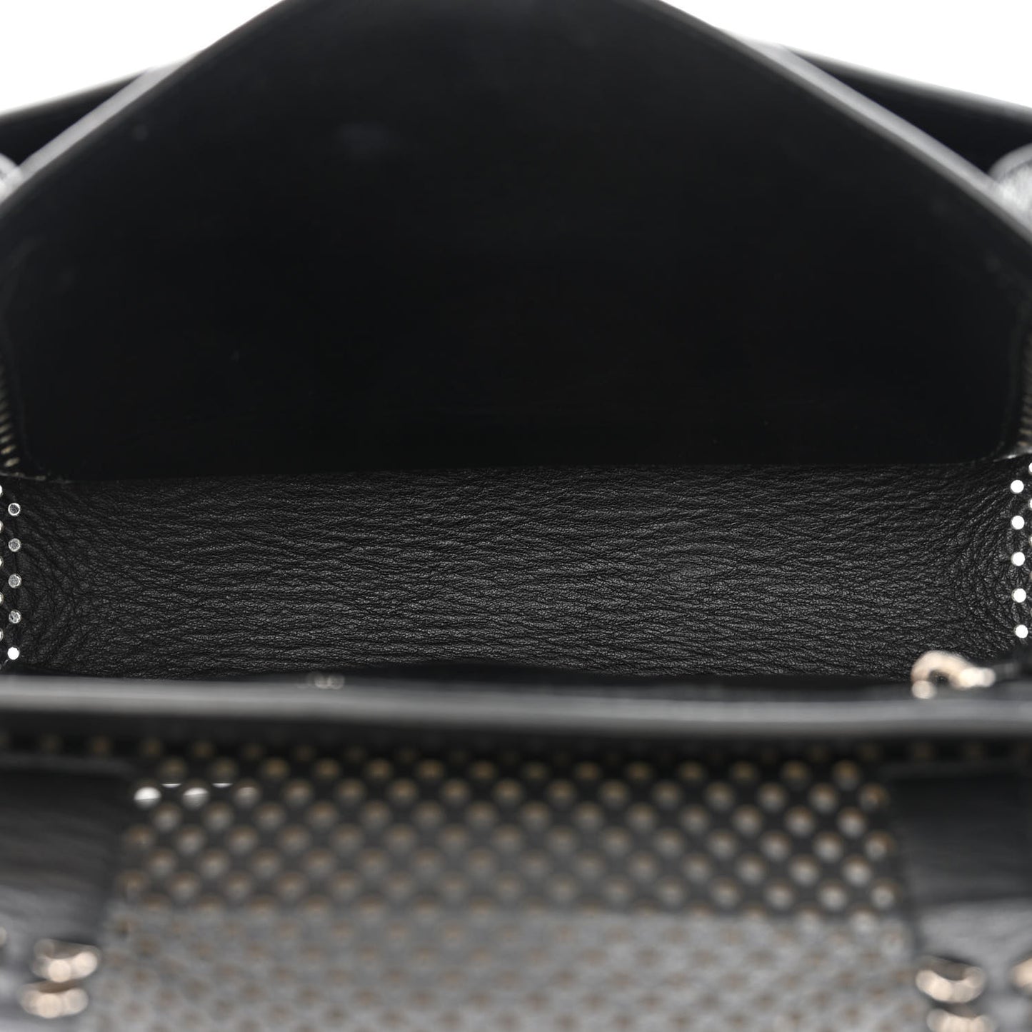 Lambskin Perforated Tiny PS1 Satchel Black