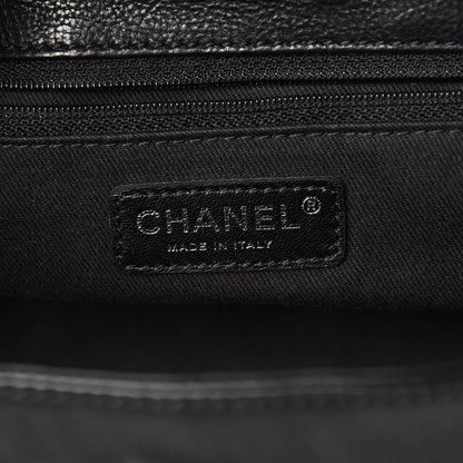 Chanel Calfskin Diamond Stitch Accordion Flap Black 6 of 14