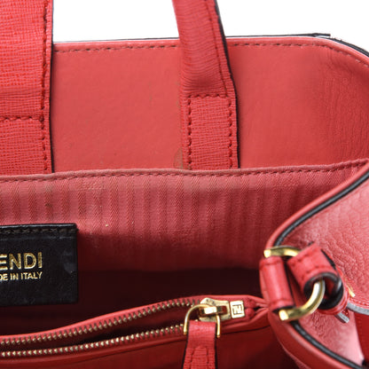 Fendi Vitello Elite Flamingo Petite 2Jours Tote Rosa Exstasy 11 of 12