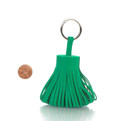 Hermes Lambskin Carmen Tassel Key Holder Menthe 2 of 3