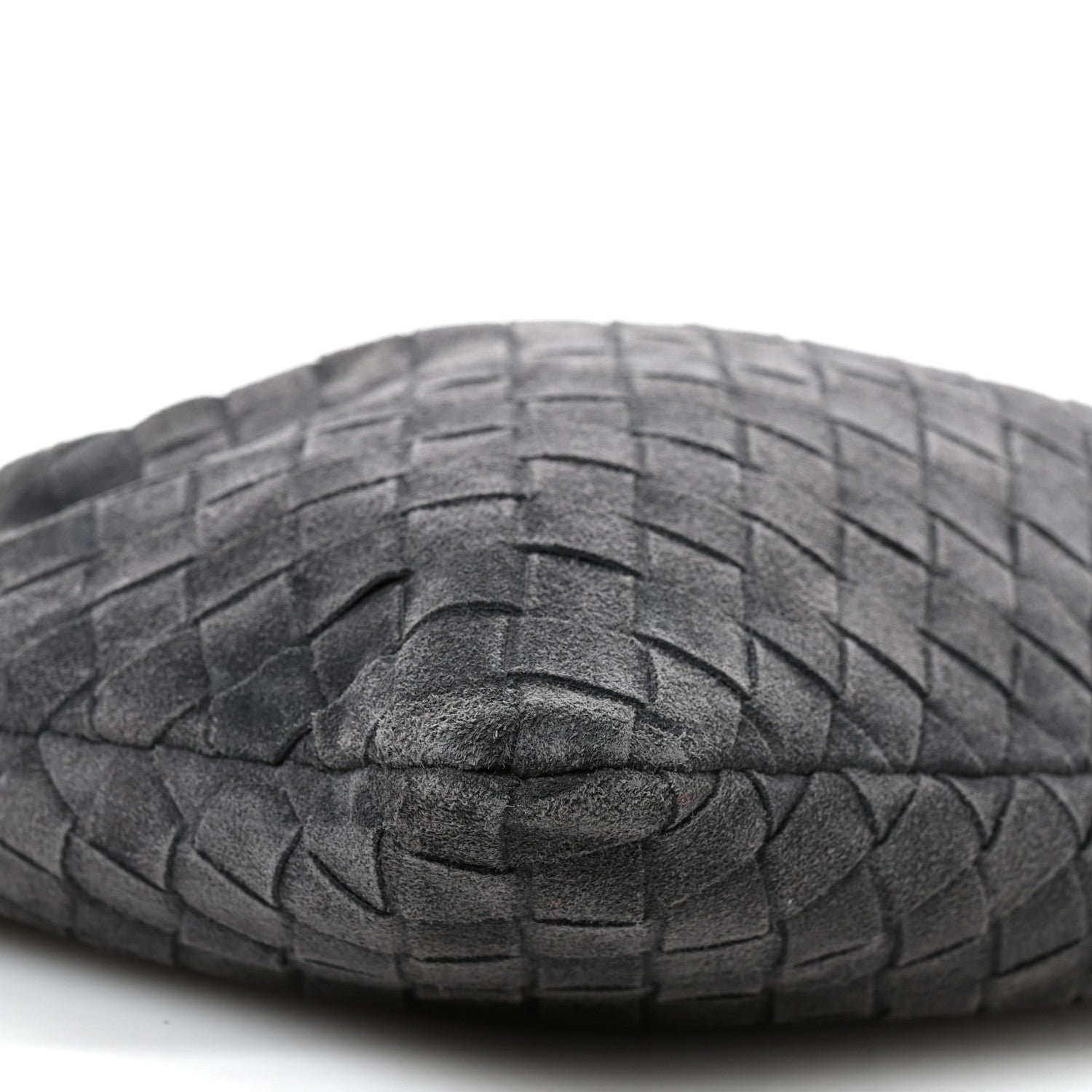 Bottega Veneta Suede Calfskin Intrecciato Dustbag Grey 1799273