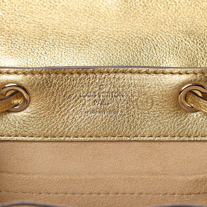 Louis Vuitton Metallic Calfskin Lockme Mini Backpack Gold 6 of 9
