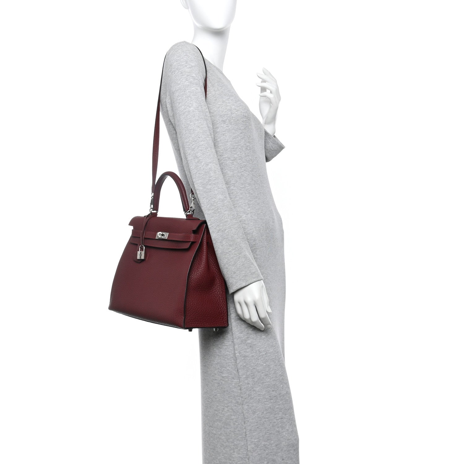 Hermes Fjord Kelly Sellier 35 Rouge H 2 of 16
