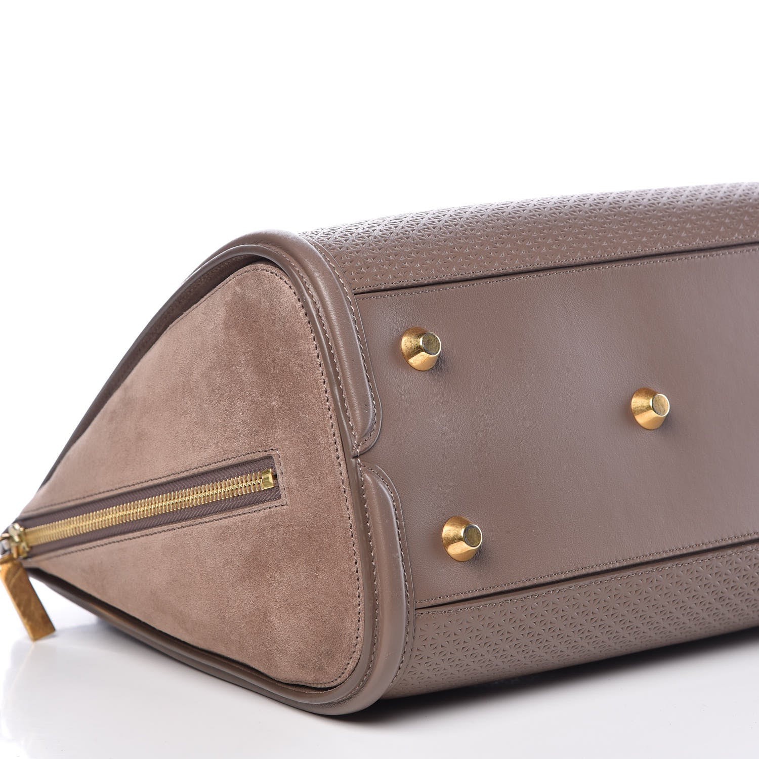 Alexander McQueen Calfskin Embossed Suede Large Heroine Tan 5 of 12