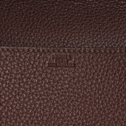 Hermes Taurillon Clemence Playing Cards Holder Chocolate 6 of 9