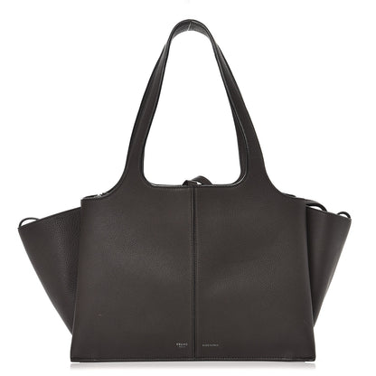 Celine Baby Grained Calfskin Small Tri-Fold Bag Anthracite 1 of 8