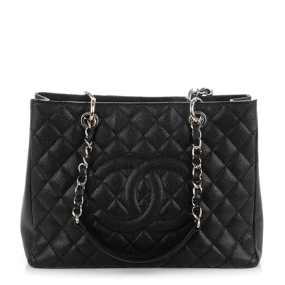 Chanel Caviar Quilted Grand Shopping Tote GST Black 1 of 7
