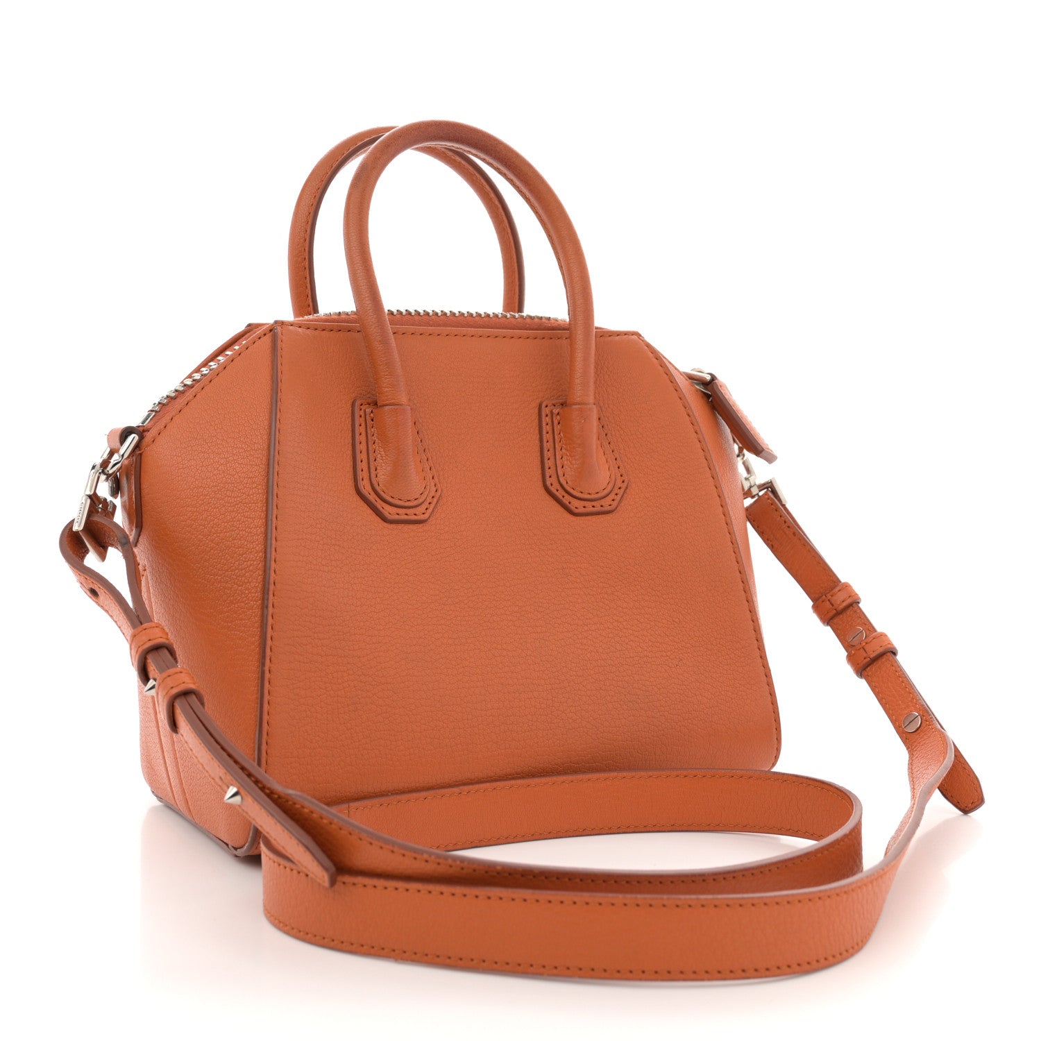 Givenchy Sugar Goatskin Mini Antigona Rust 3 of 19