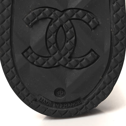 Chanel Caoutchouk CC High Boots 40 Black 7 of 9