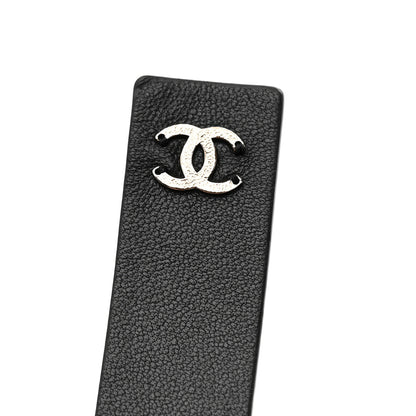 Chanel Lambskin Chain CC Bow Belt L Black 3 of 4