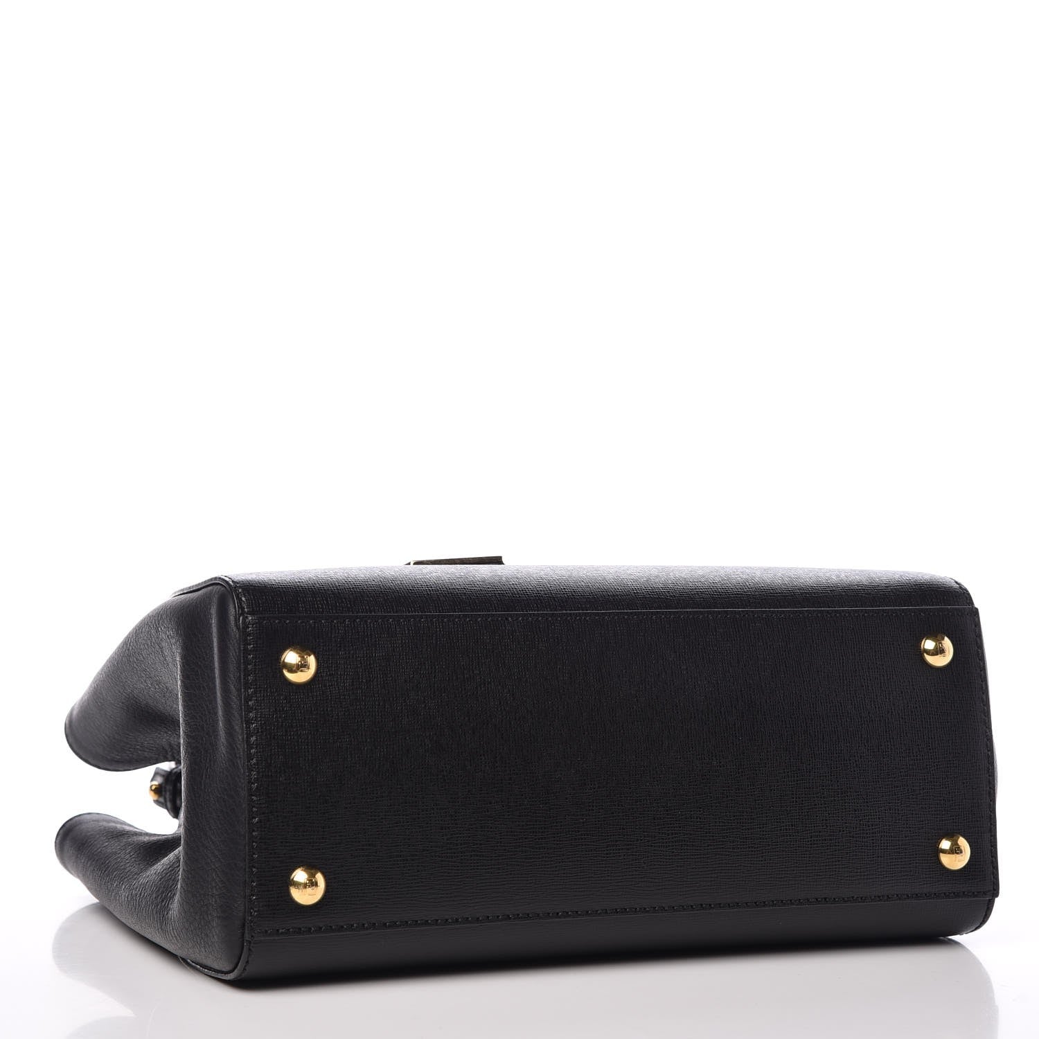 Fendi Vitello Elite Petite 2Jours Tote Black 4 of 8