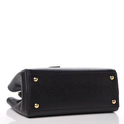 Fendi Vitello Elite Petite 2Jours Tote Black 4 of 8