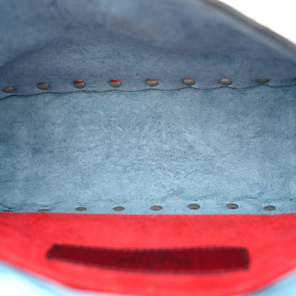 Valentino Garavani Nappa Small Rockstud Spike Shoulder Bag Aqua 5 of 12