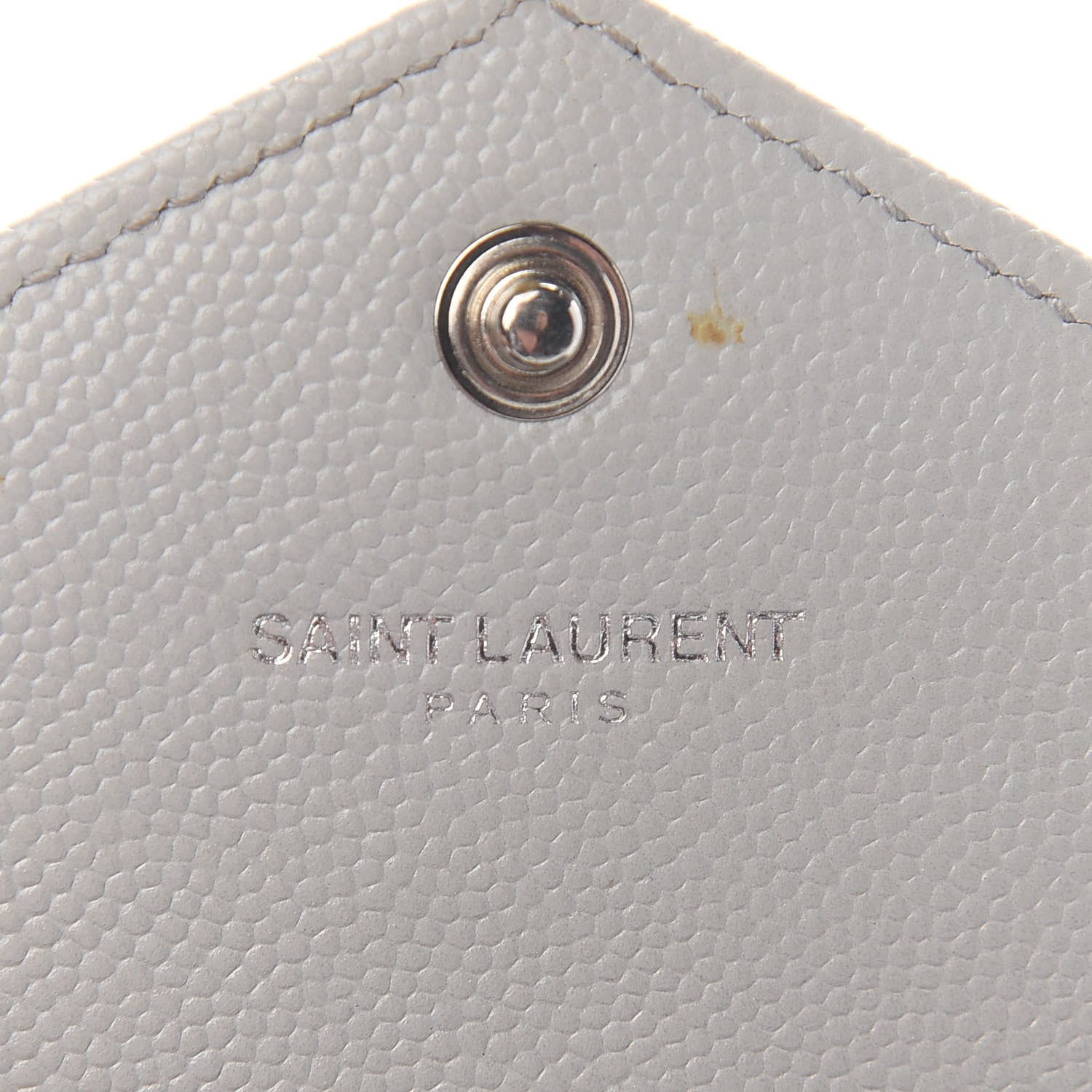 Saint Laurent Grain De Poudre Matelasse Chevron Monogram Envelope Chain Wallet Souris 5 of 16