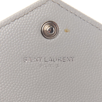 Saint Laurent Grain De Poudre Matelasse Chevron Monogram Envelope Chain Wallet Souris 5 of 16