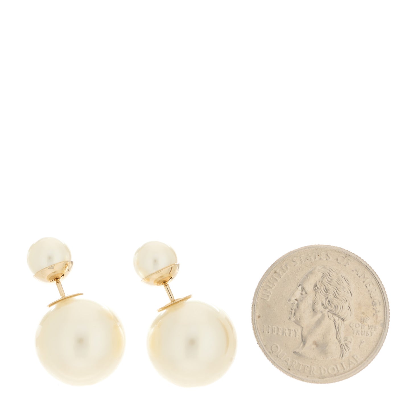 Pearl Mise En Dior Tribal Earrings Gold
