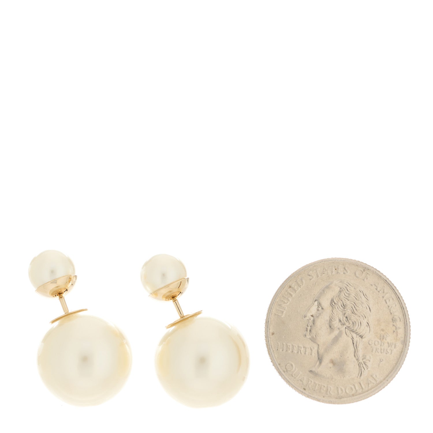 Christian Dior Pearl Mise En Dior Tribal Earrings Gold 2 of 5