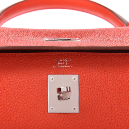 Hermes Togo Kelly Retourne 32 Capucine 6 of 11