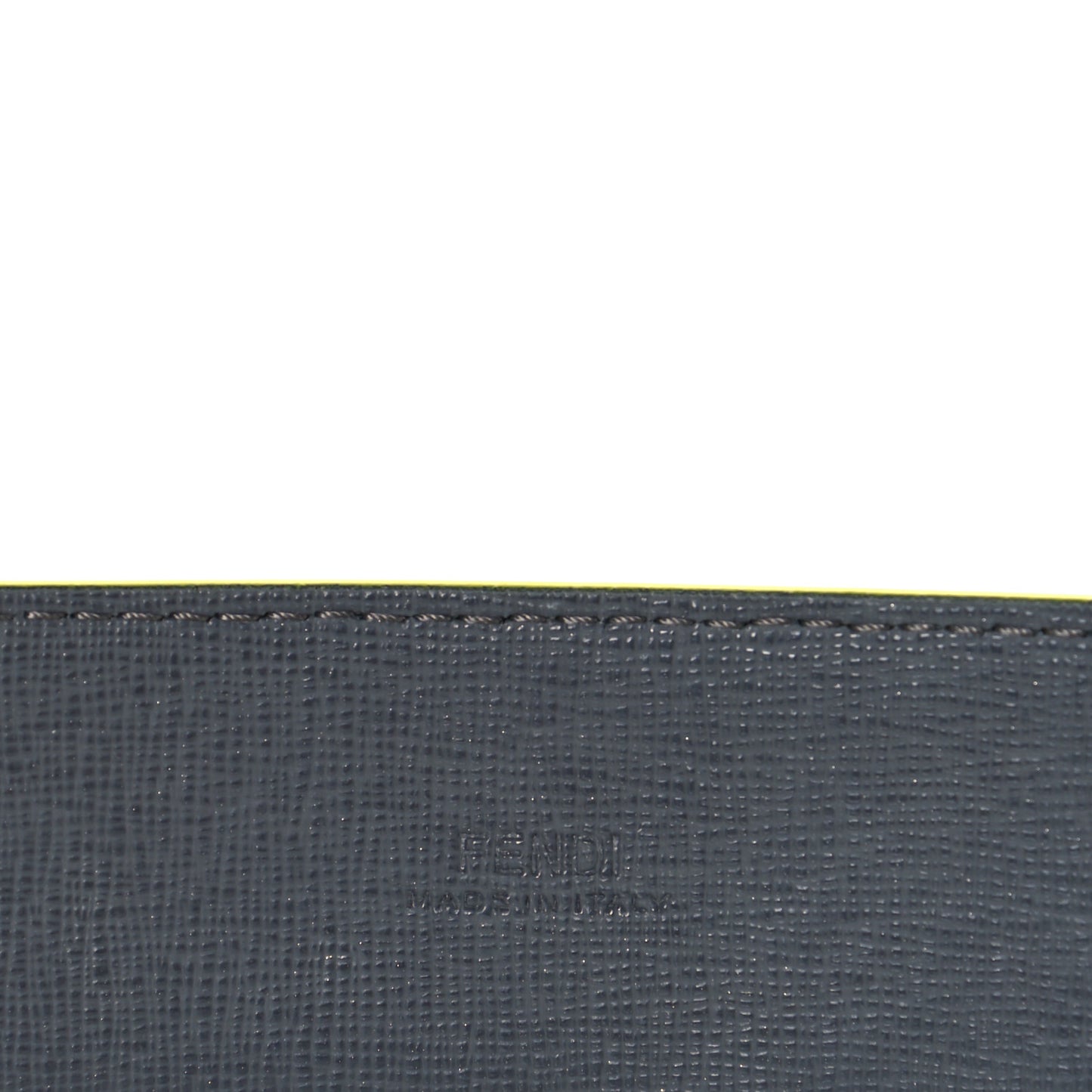 Vitello Century Elite Enamel FF Buckle Belt 105 42 Black Giallo Fluo