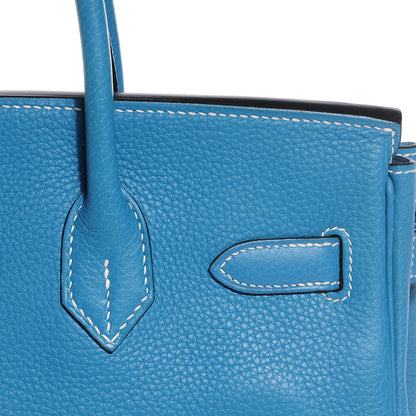 Hermes Togo Birkin 30 Blue Jean 14 of 29