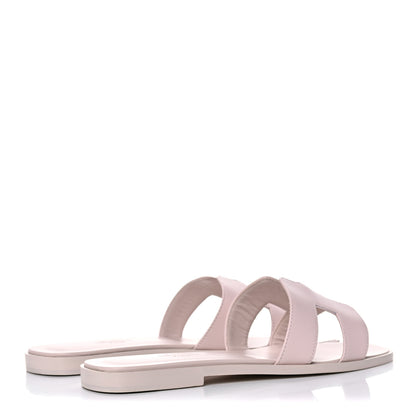 Hermes Calfskin Oran Sandals 37 Rose Pétale 4 of 8