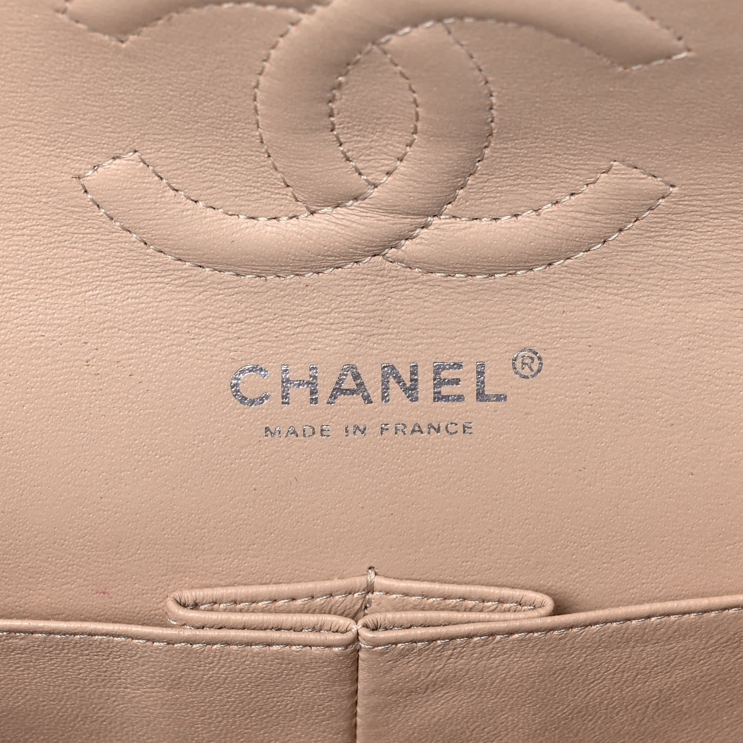 Chanel Caviar Quilted Medium Double Flap Beige 6 of 14