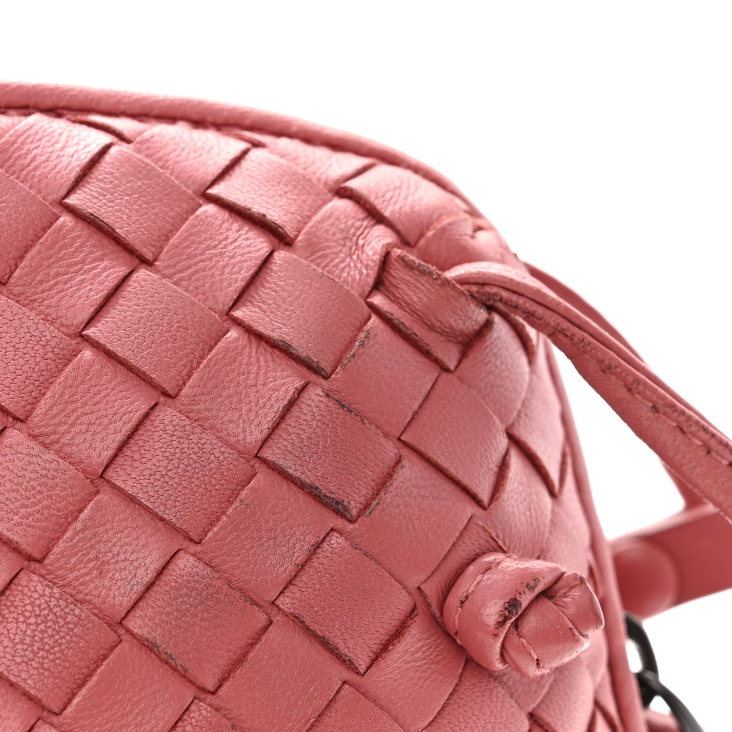 Bottega Veneta Nappa Intrecciato Nodini Crossbody Messenger Rose Pink 11 of 11