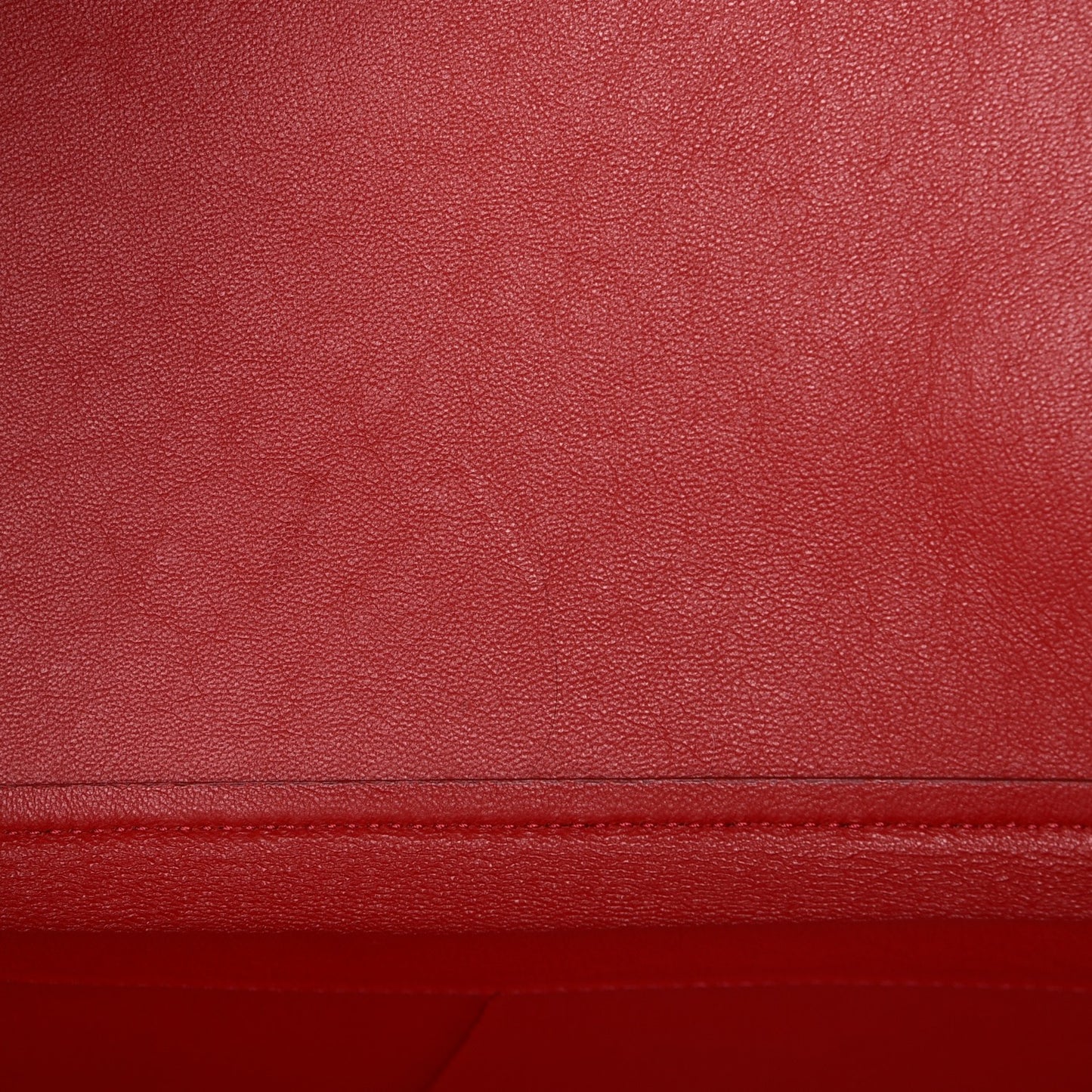 Drummed Calfskin Suede Medium Trapeze Coquelicot