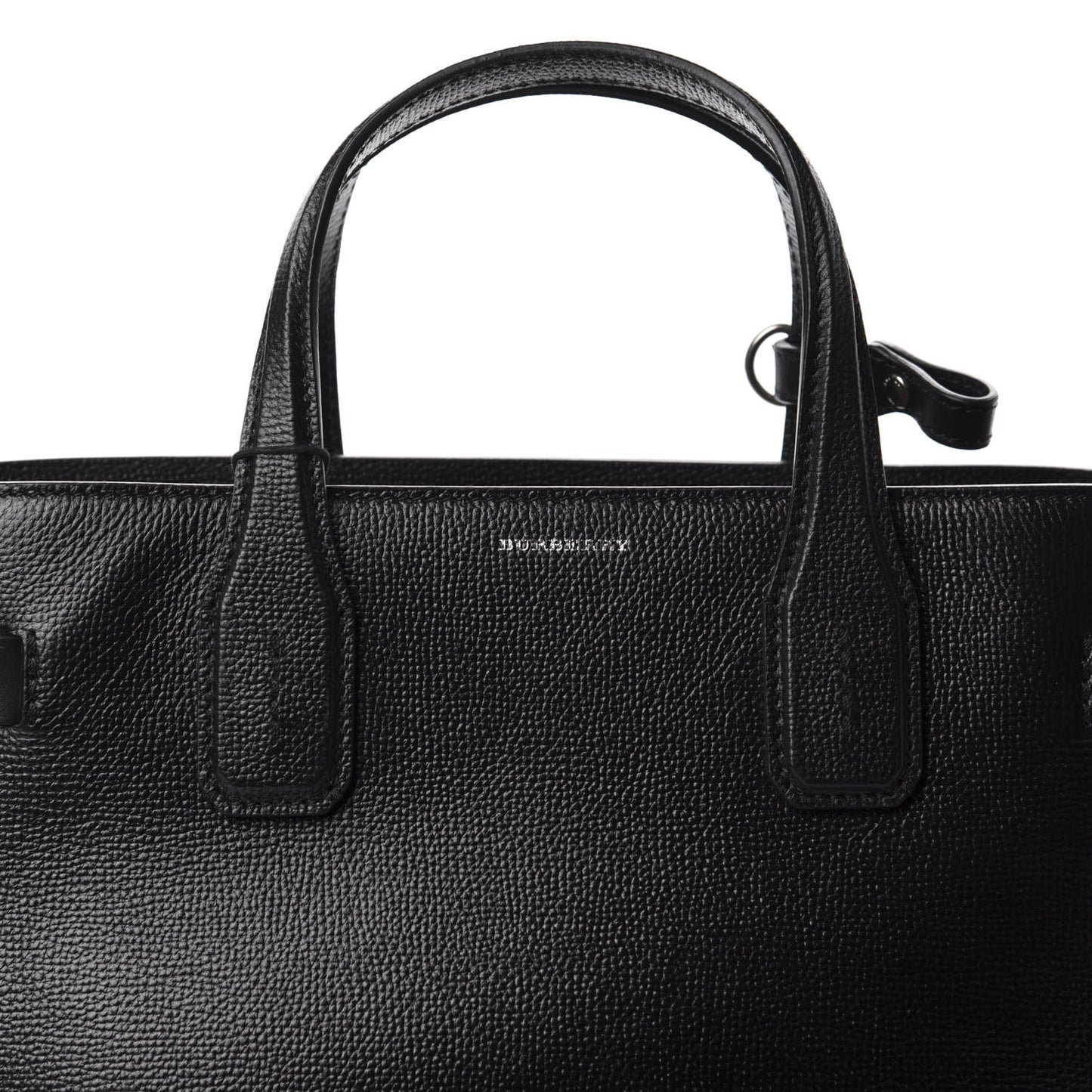 Derby Calfskin House Check Medium Banner Tote Black