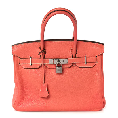 Hermes Taurillon Clemence Birkin 30 Crevette 1 of 39
