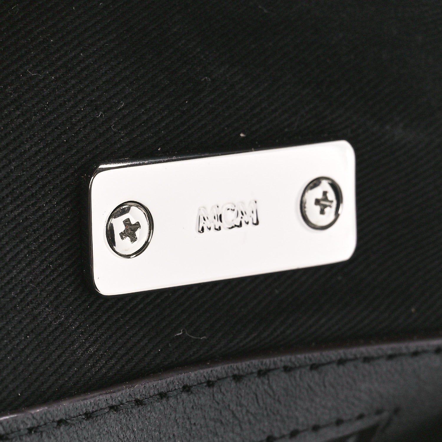 MCM Calfskin Ottomar Monogram Essential Boston Bag Black 7 of 11