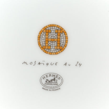 Hermes Porcelain Mosaique au 24 Dessert Plate Set of 2 5 of 5