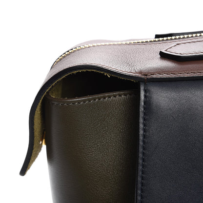 Celine Smooth Calfskin Small Tri-Color Ring Bag Navy 8 of 10