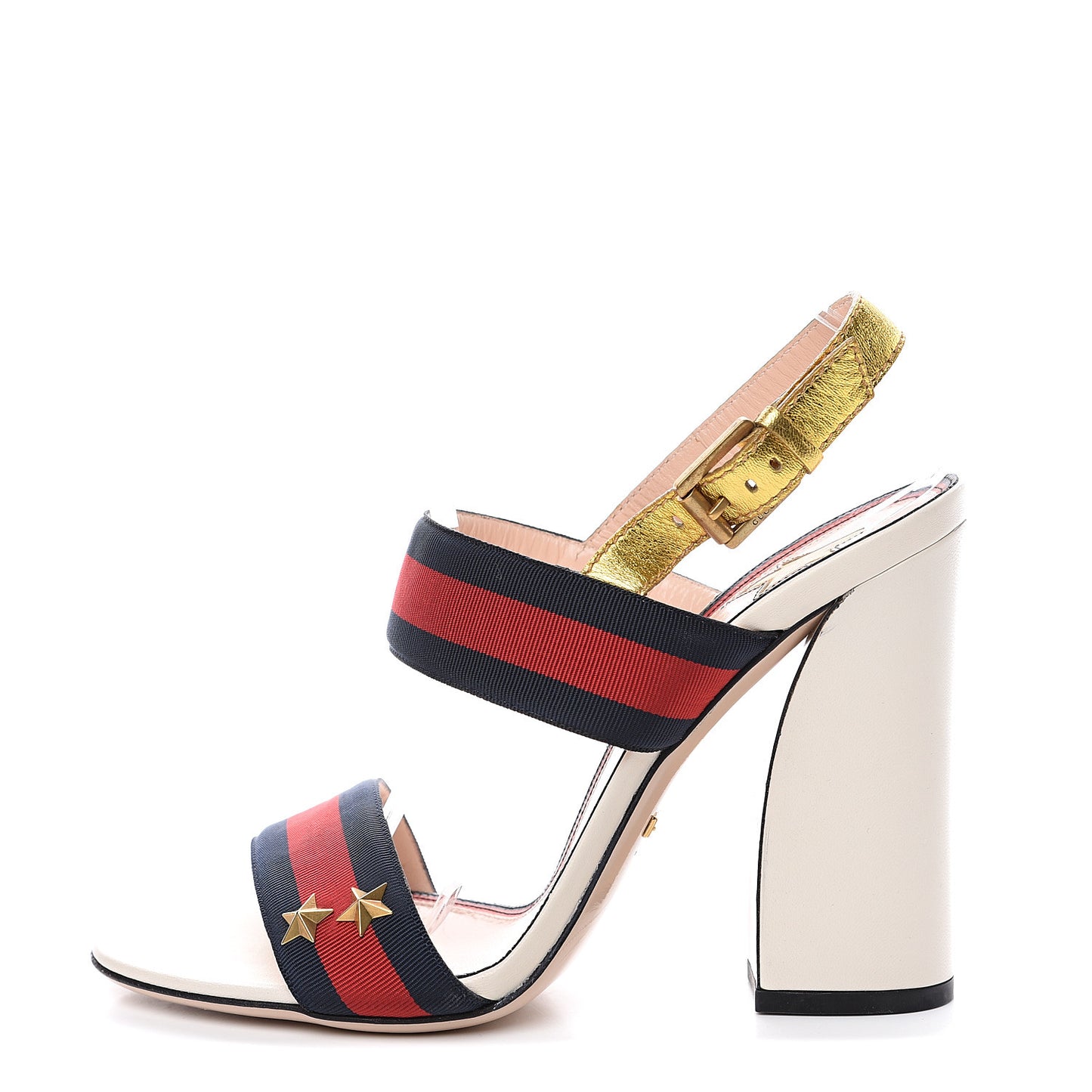 Grosgrain Web Aline High Heel Sandals 39.5 Oro