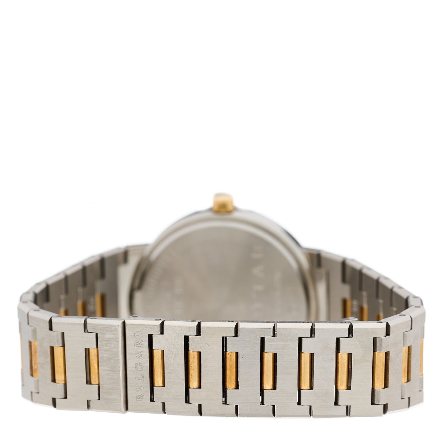 Stainless Steel 18K Yellow Gold 33mm Quartz Watch Black