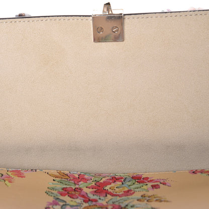 Fendi Vitello Marie Antoinette Print Rosebud Kan I Shoulder Bag Panna Multicolor 10 of 12